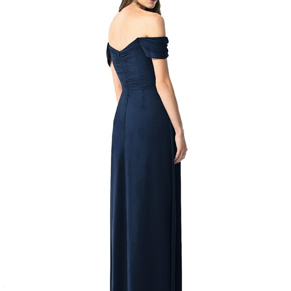 Dessy 2844..Full length,  Chiffon, Formal Dress..Midnight...Assorted sizes...NWT - Picture 2 of 6